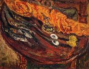 Chaim Soutine Still Life with Fish, Eggs and Lemons oil painting